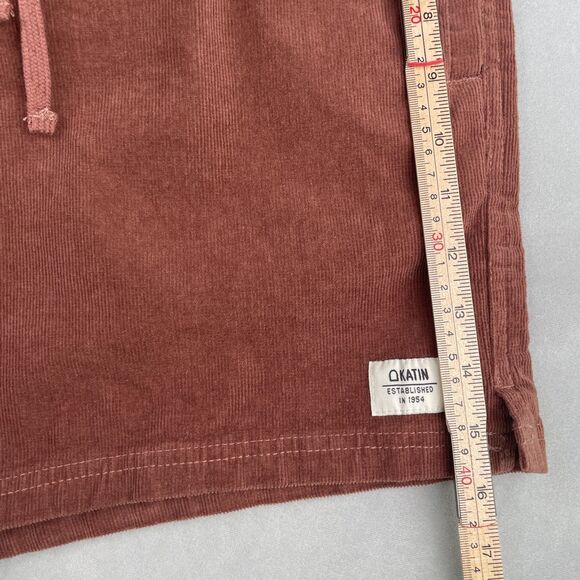 Katin Cord Local Shorts Mens M Brown Rust Corduroy Drawstring Casual Stretch New - Picture 6 of 9